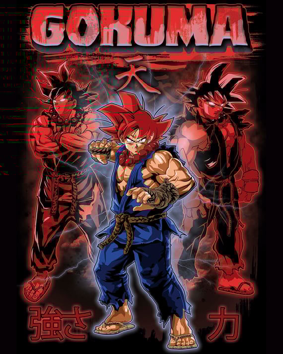 Camiseta Gokuma (Goku + Akuma)