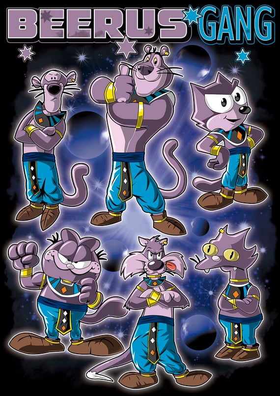 Camiseta Beerus Gang (Bills) Dragon Ball 