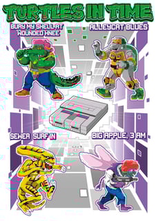 Nome do produto Moletom Turtles in Time (SNES)