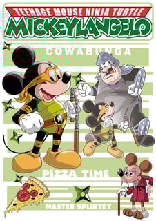 Nome do produto Moletom Mickeylangelo (Tartarugas Ninja)