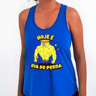Bob Esponja Dia de Perna - Regata Sport UV Feminina