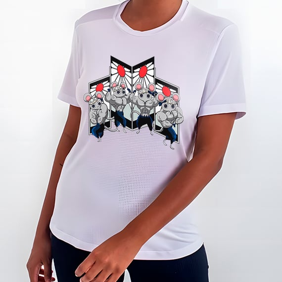 Rato de Academia V3 - Ratos Demon Slayer | Camiseta Feminina Sport UV