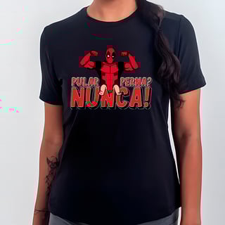 Nome do produtoDeadpool Treino de Perna | Camiseta Feminina Sport UV