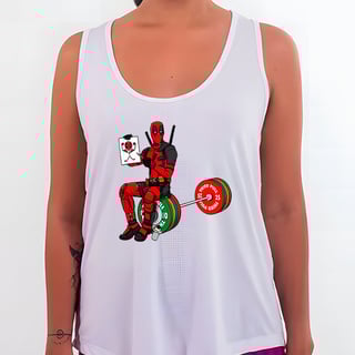 Nome do produtoDeadpool Treino de Perna v2 - | Regata Sport UV Feminina