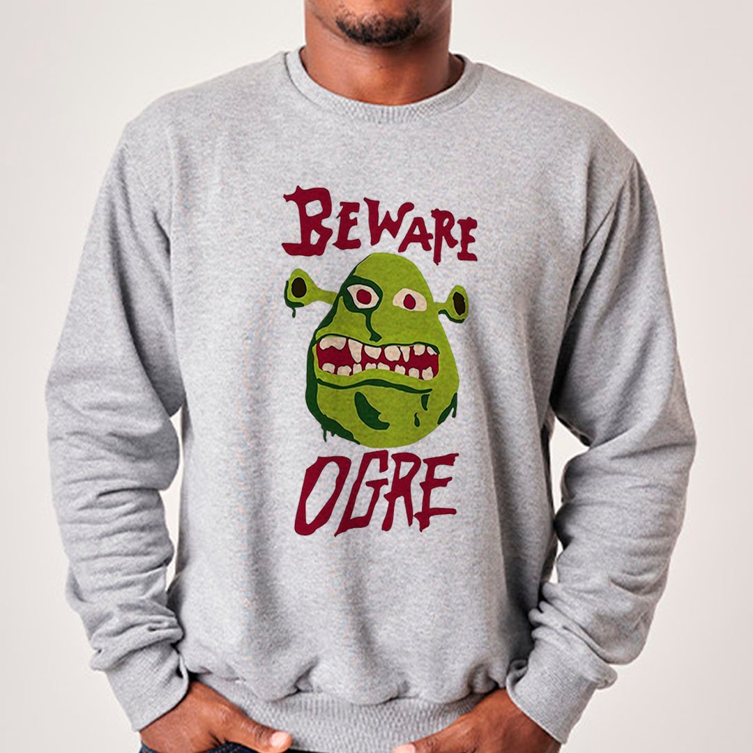 Cuidado Ogro | Shrek - Moletom Nome do produto: Cuidado Ogro | Shrek - Moletom