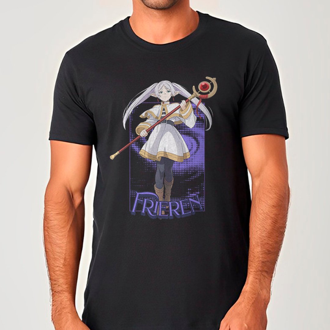 Frieren - Sousou No Frieren v2 | Camiseta Unissex Nome do produto: Frieren - Sousou No Frieren v2 | Camiseta Unissex