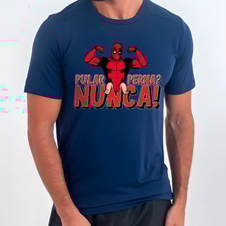 Deadpool Treino de Perna | Camiseta Sport UV