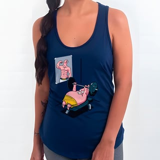 Nome do produtoPatrick Treino v1 - Bob Esponja | Regata Sport UV Feminina