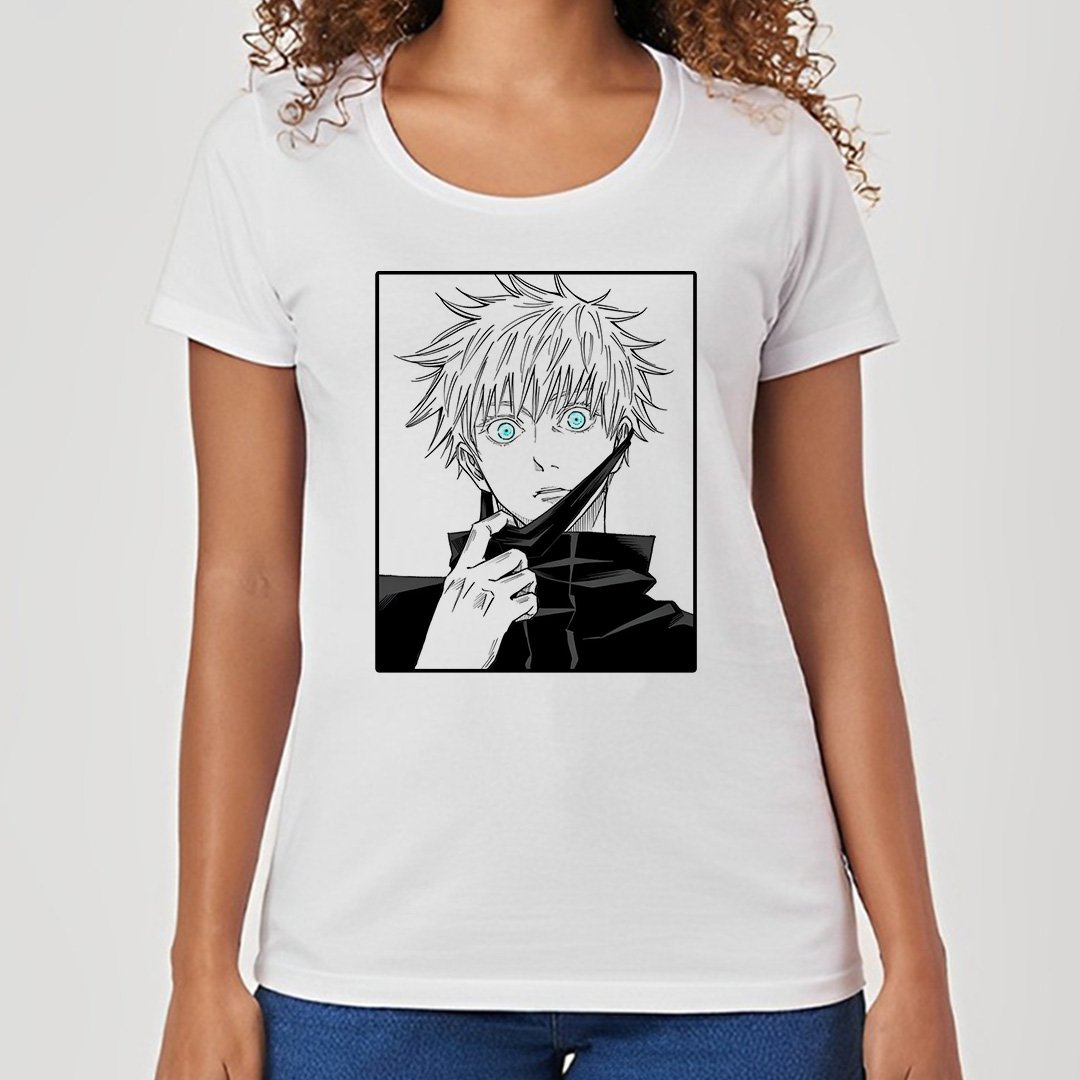 Gojo | Jujutsu Kaisen - Camiseta Feminina Nome do produto: Gojo | Jujutsu Kaisen - Camiseta Feminina