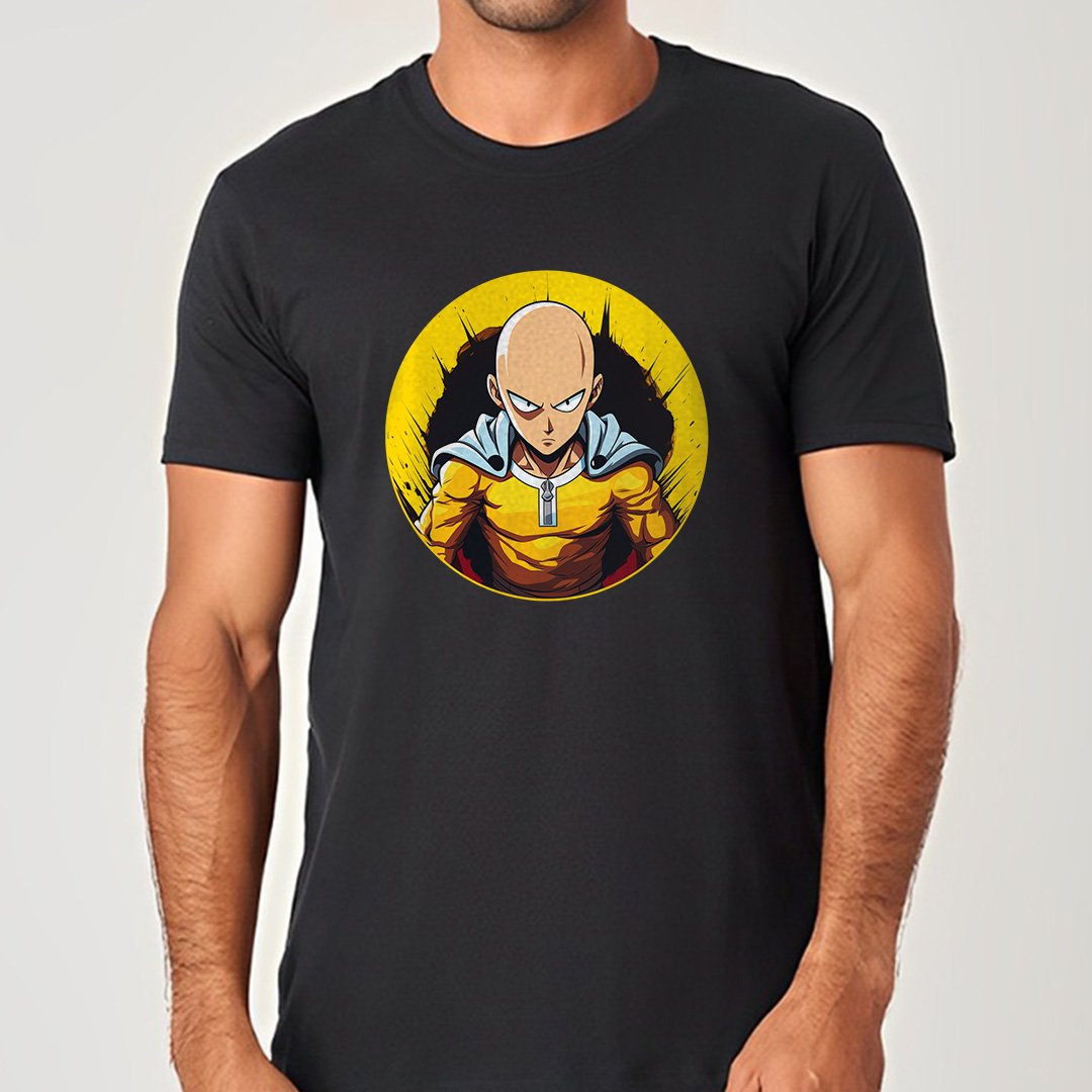 Saitama | One Punch Man v1 - Camiseta Unissex Nome do produto: Saitama | One Punch Man v1 - Camiseta Unissex