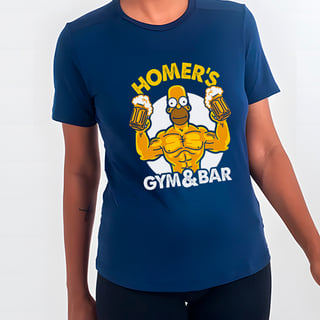 Nome do produtoHomer Simpson Musculoso | Camiseta Feminina Sport UV