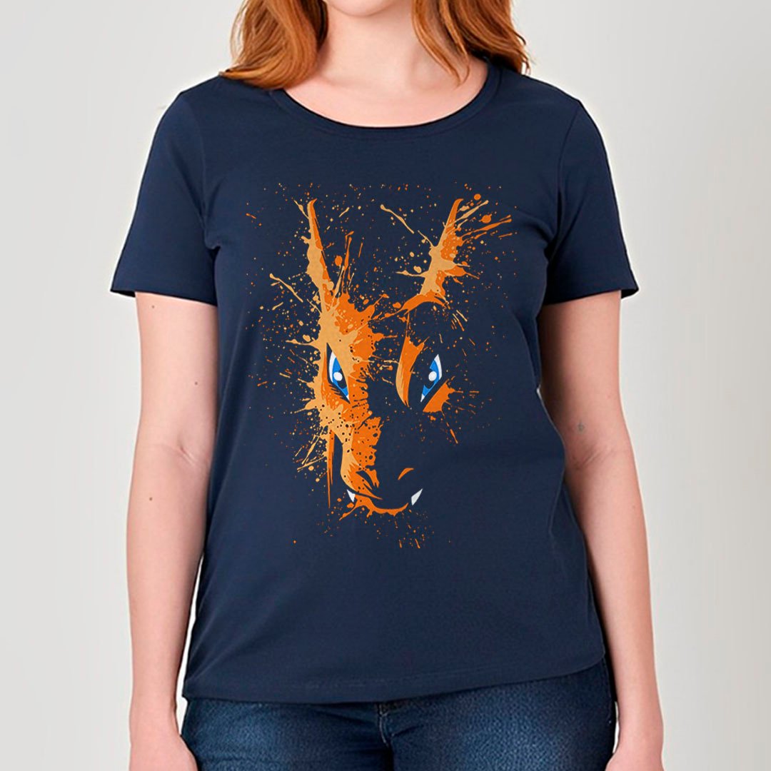Charizard - Pokemon | Camiseta Feminina Nome do produto: Charizard - Pokemon | Camiseta Feminina