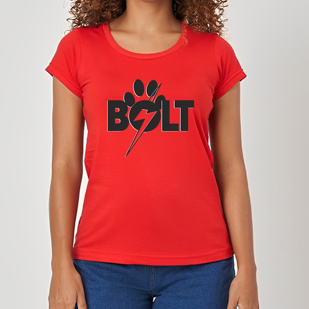 Bolt Super cão - Camiseta Feminina Nome do produto: Bolt Super cão - Camiseta Feminina
