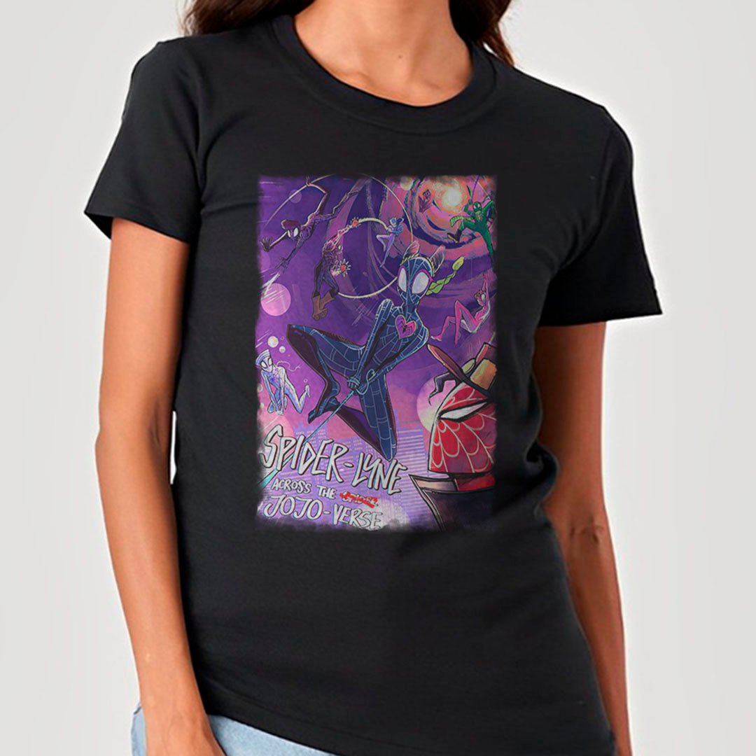 Jolyne no Aranha Jojo Verso - Jojo\'s Bizarre Adventure | Camiseta Feminina Nome do produto: Jolyne no Aranha Jojo Verso - Jojo\'s Bizarre Adventure | Camiseta Feminina