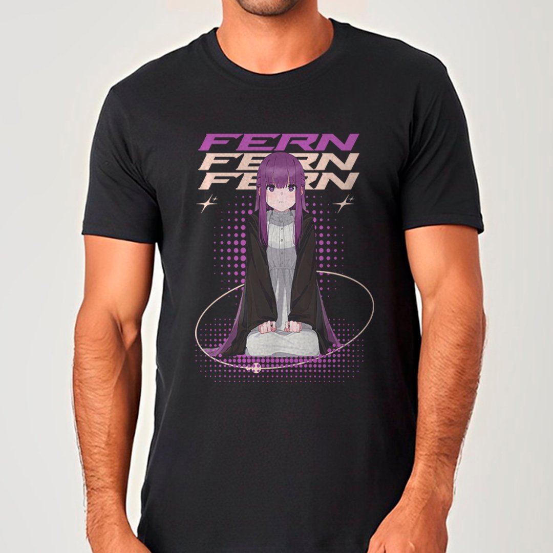 Fern - Sousou No Frieren | Camiseta Unissex Nome do produto: Fern - Sousou No Frieren | Camiseta Unissex