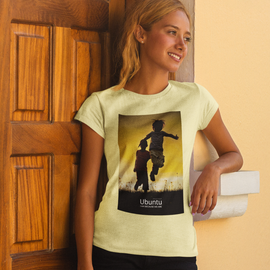 Camiseta Feminina Estonada - Ubuntu Yellow Jump