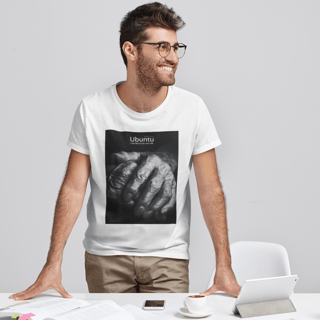 Camiseta Unissex - Ubuntu Tired Hands White