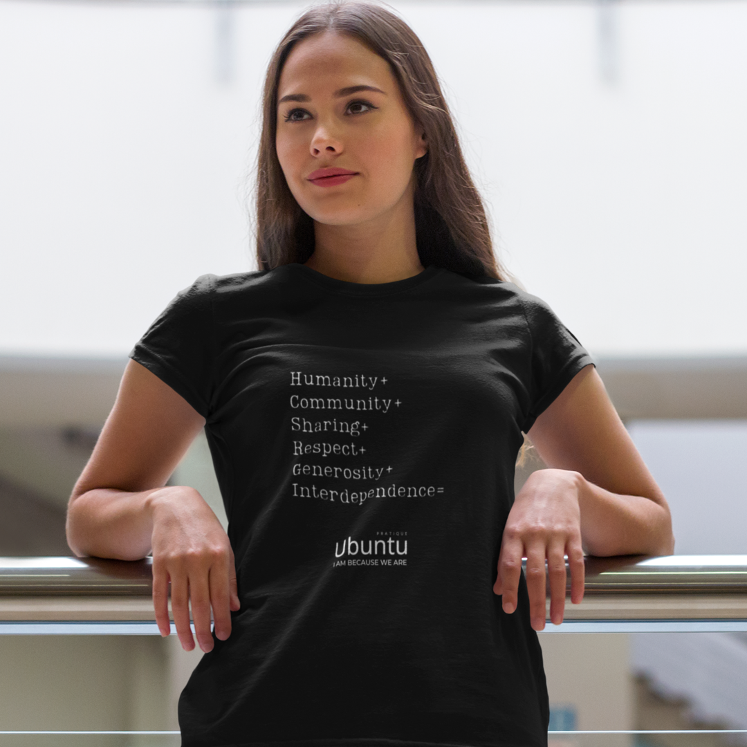 Camiseta Feminina - Ubuntu Words Black