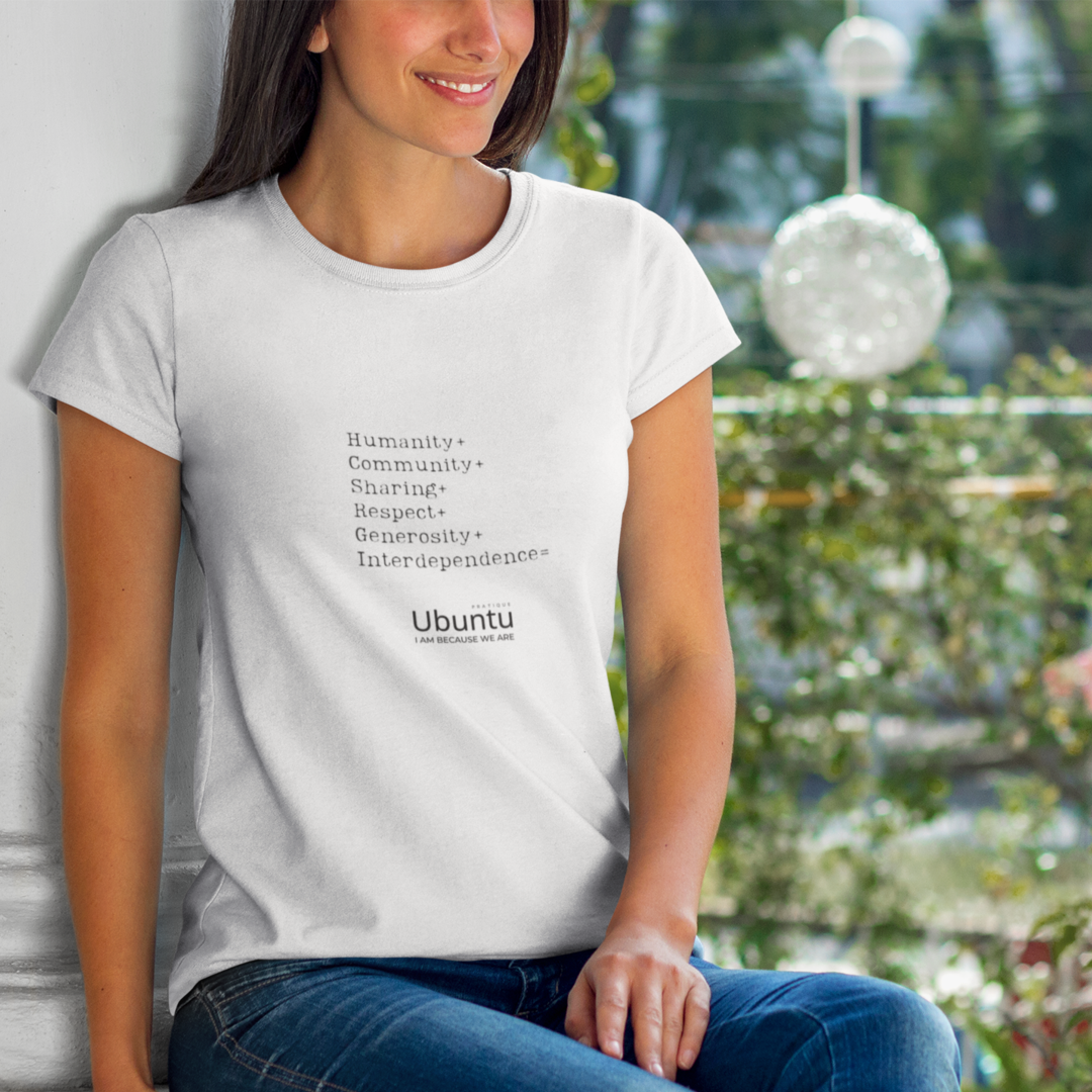 Camiseta Feminina - Ubuntu Words White