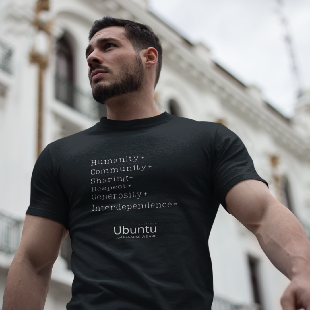 Camiseta Unissex - Ubuntu Words Black