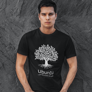 Camiseta Unissex - Ubuntu Roots Black