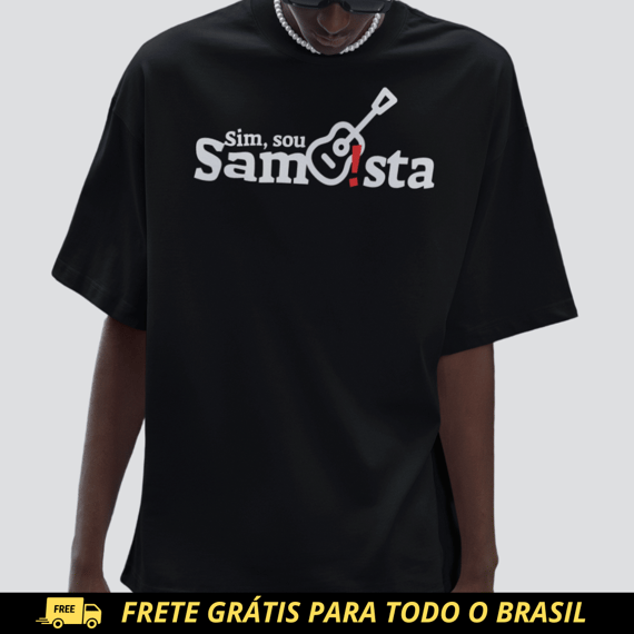 Camiseta Masculina Oversized - Sim Sou Sambista