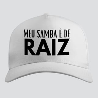 Boné Americano com Tela - Meu Samba é de Raiz
