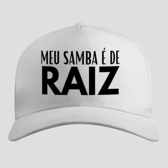 Boné Americano com Tela - Meu Samba é de Raiz