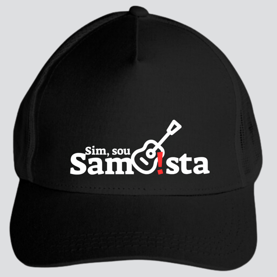 Boné Americano com Tela - Sim Sou Sambista