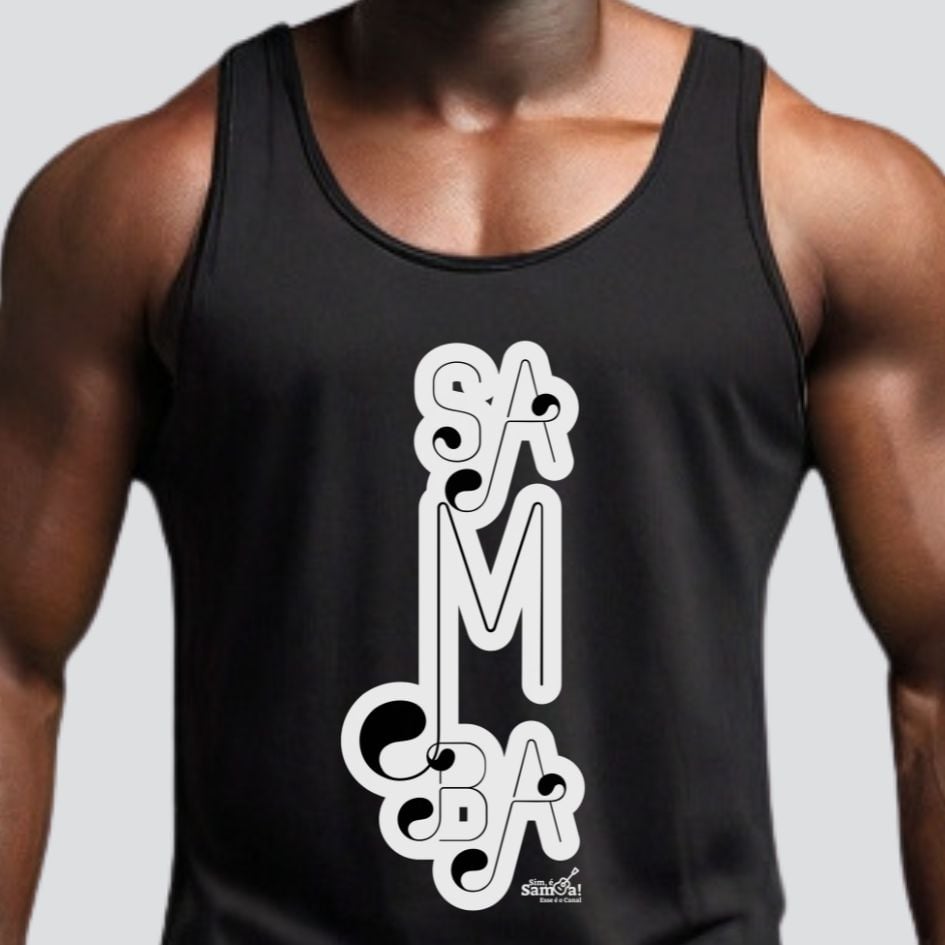 Nome do produto: Camiseta Regata Masculina Clássica - Samba
