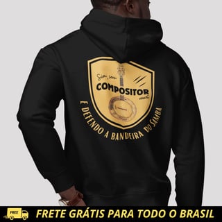 Nome do produto Jaqueta de Moletom PRIME Com Ziper - Sim Sou Compositor