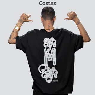 Nome do produto Camiseta Masculina Oversized - Samba
