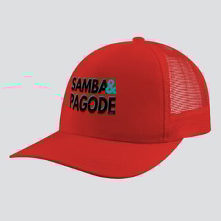 Nome do produto Boné Americano com Tela - Samba e Pagode