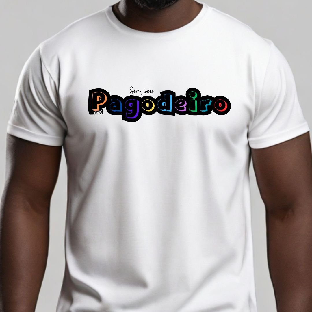 Nome do produto: Camiseta Plus Size - Sim Sou Pagodeiro