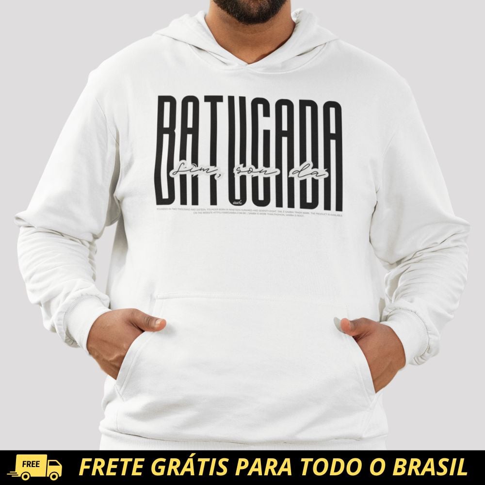 Nome do produto: Blusão de Moletom PRIME Canguru - Sim Sou da Batucada