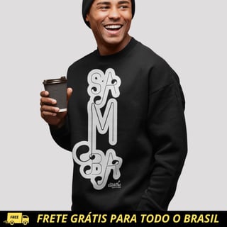 Nome do produto Blusão de Moletom PRIME Fechado - Samba