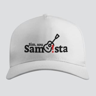 Nome do produto Boné Americano com Tela - Sim Sou Sambista