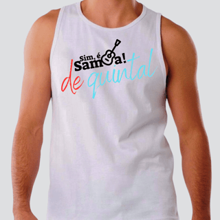 Nome do produto Camiseta Regata Masculina - Sim é Samba de Quintal