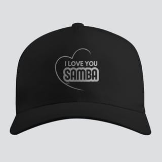 Boné Americano com Tela - I Love You Samba