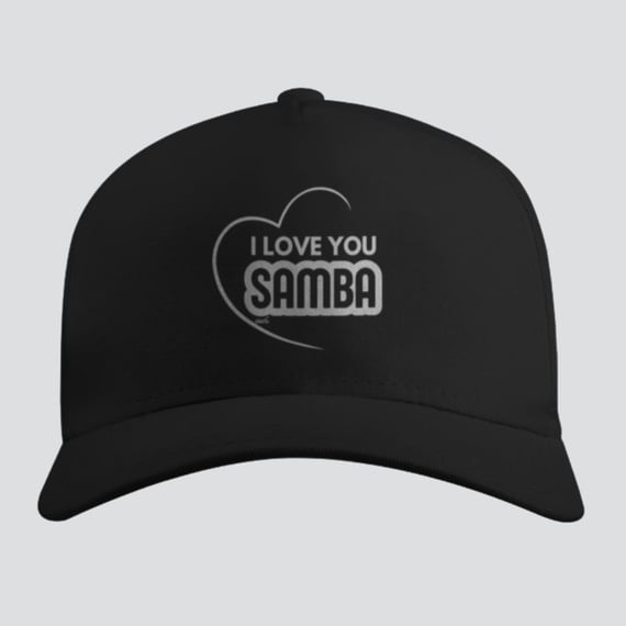 Boné Americano com Tela - I Love You Samba