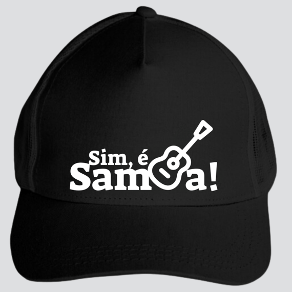 Boné Americano com Tela - Sim é Samba