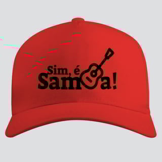 Nome do produto Boné Americano com Tela - Sim é Samba