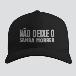 Boné Americano com Tela - Não Deixe o Samba Morrer