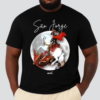 Nome do produto Camiseta Plus Size - São Jorge Sim é Samba