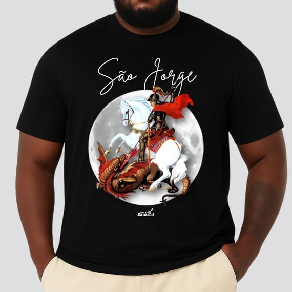 Camiseta Plus Size - São Jorge Sim é Samba