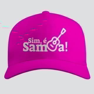 Nome do produto Boné Americano com Tela - Sim é Samba