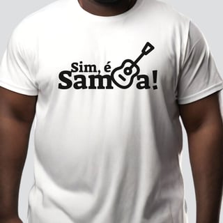 Nome do produto Camiseta Plus Size - Sim é Samba