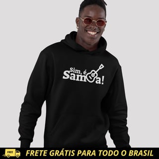 Nome do produto Blusão de Moletom PRIME Canguru - Sim é Samba