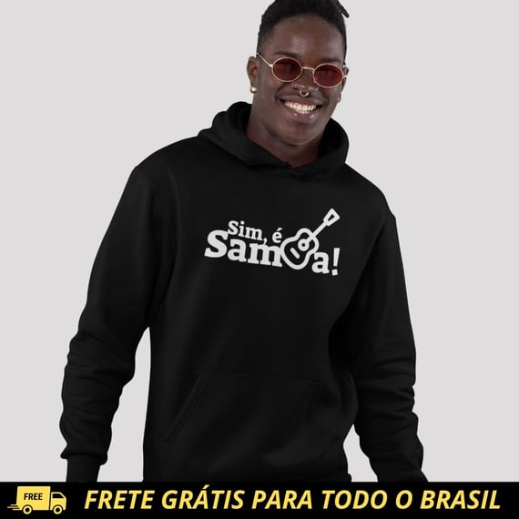 Blusão de Moletom Canguru - Sim é Samba
