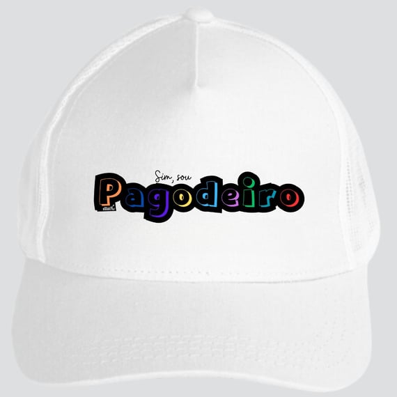 Boné Americano com Tela - Sim Sou Pagodeiro